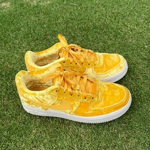 Nike Velvet Air Force One Sneakers 5.5Y/W7